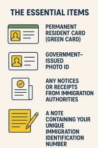 List of essentials to consider for green card
